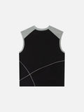 Raglan Graphic Sleeveless Top