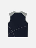 Raglan Graphic Sleeveless Top
