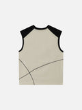 Raglan Graphic Sleeveless Top