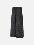 DAXUEN black and white checkered wide-leg pants