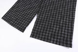 DAXUEN black and white checkered wide-leg pants