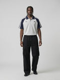DAXUEN black wide-leg cargo pants with pockets — model photo