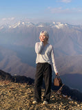 DAXUEN black wide-leg cargo pants with pockets — model photo