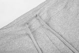 Wide-Leg Black Knit Sweatpants