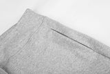 Wide-Leg Black Knit Sweatpants