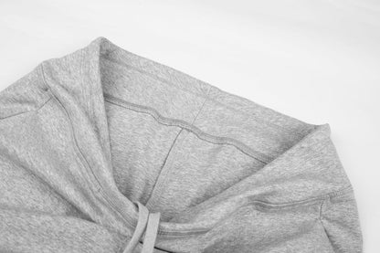 Wide-Leg Black Knit Sweatpants