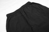 DAXUEN black wide-leg relaxed pants with drawstrings