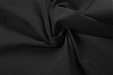 DAXUEN black wide-leg relaxed pants with drawstrings
