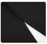 DAXUEN black wide-leg trousers with flap pockets