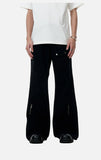 DAXUEN black wide-leg workwear pants