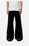 DAXUEN black wide-leg workwear pants