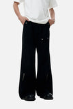 DAXUEN black wide-leg workwear pants