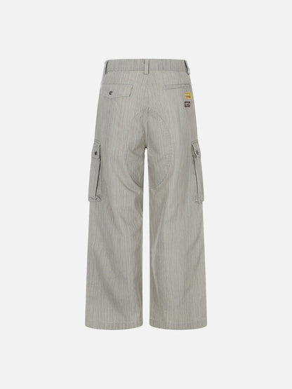 DAXUEN Wide-leg cargo pants with multiple pockets