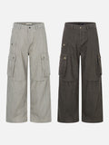 DAXUEN Wide-leg cargo pants with multiple pockets