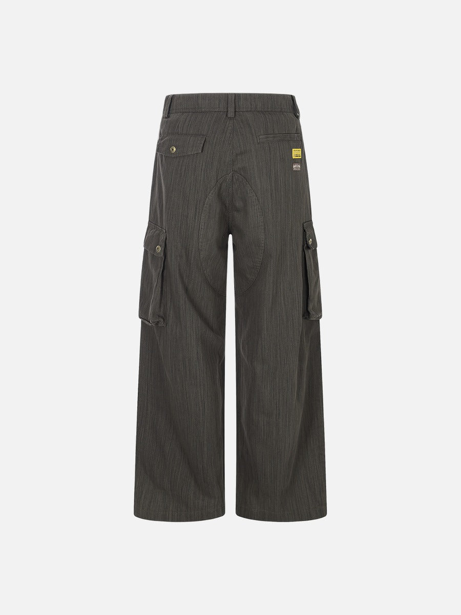 DAXUEN Wide-leg cargo pants with multiple pockets