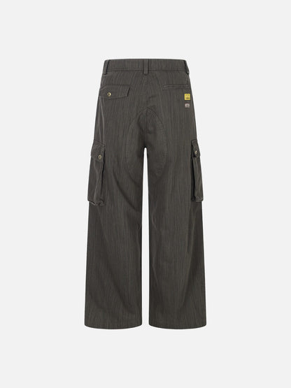 DAXUEN Wide-leg cargo pants with multiple pockets