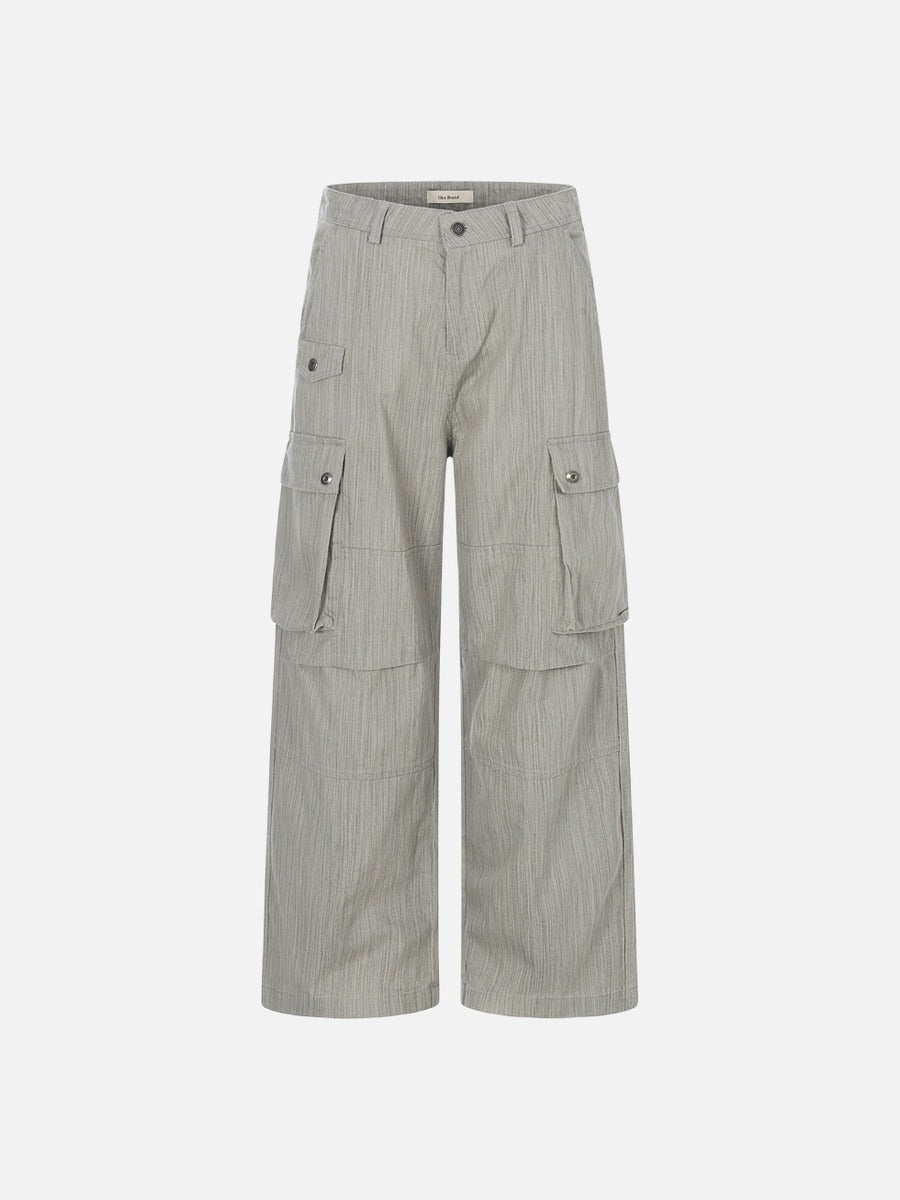 DAXUEN Wide-leg cargo pants with multiple pockets