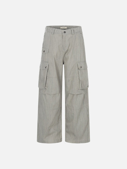 DAXUEN Wide-leg cargo pants with multiple pockets