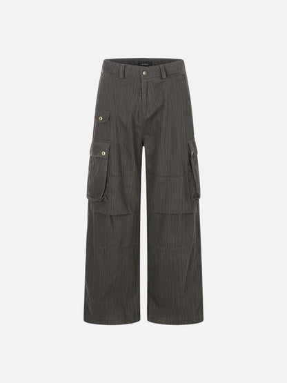 DAXUEN Wide-leg cargo pants with multiple pockets
