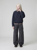 DAXUEN Wide-leg cargo pants with multiple pockets — model photo