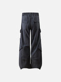 DAXUEN Wide-leg cargo pants with multiple pockets