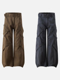 DAXUEN Wide-leg cargo pants with multiple pockets