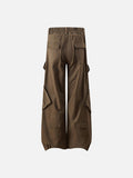 DAXUEN Wide-leg cargo pants with multiple pockets