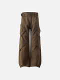 DAXUEN Wide-leg cargo pants with multiple pockets
