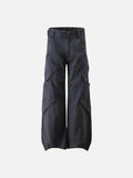 DAXUEN Wide-leg cargo pants with multiple pockets