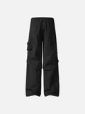 DAXUEN Unisex wide-leg cargo pants with utility pockets and embroidery