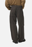 DAXUEN beige wide-leg cargo pants with vertical stitching