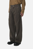 DAXUEN beige wide-leg cargo pants with vertical stitching