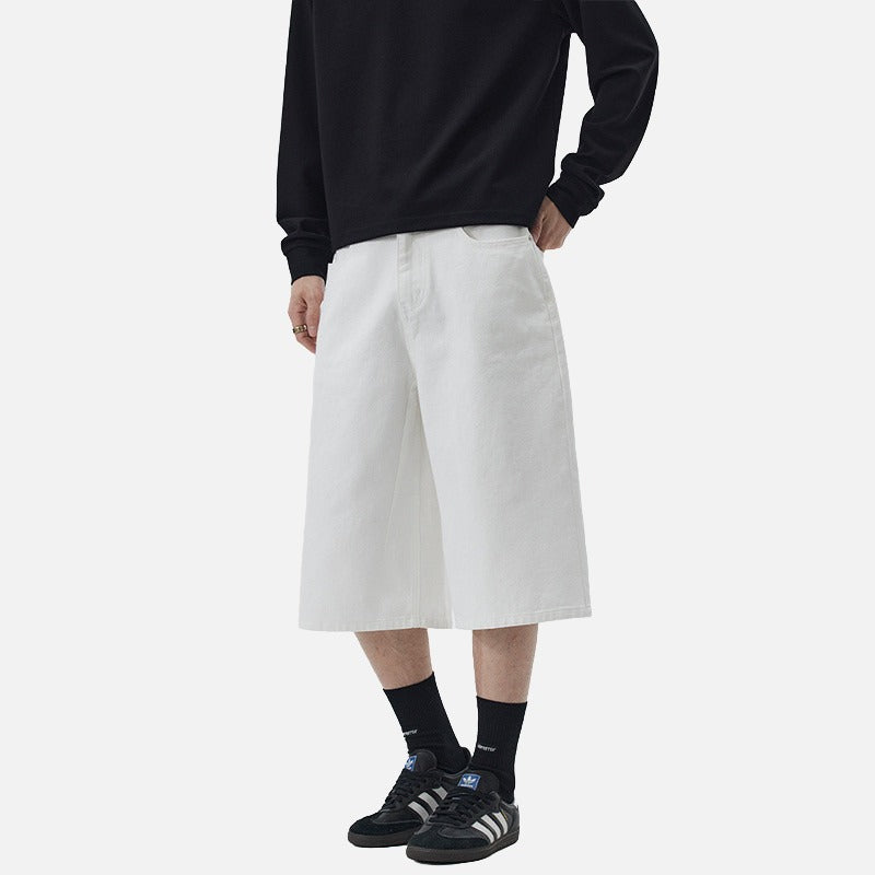 DAXUEN Wide-leg cropped pants for men
