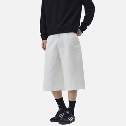 DAXUEN Wide-leg cropped pants for men