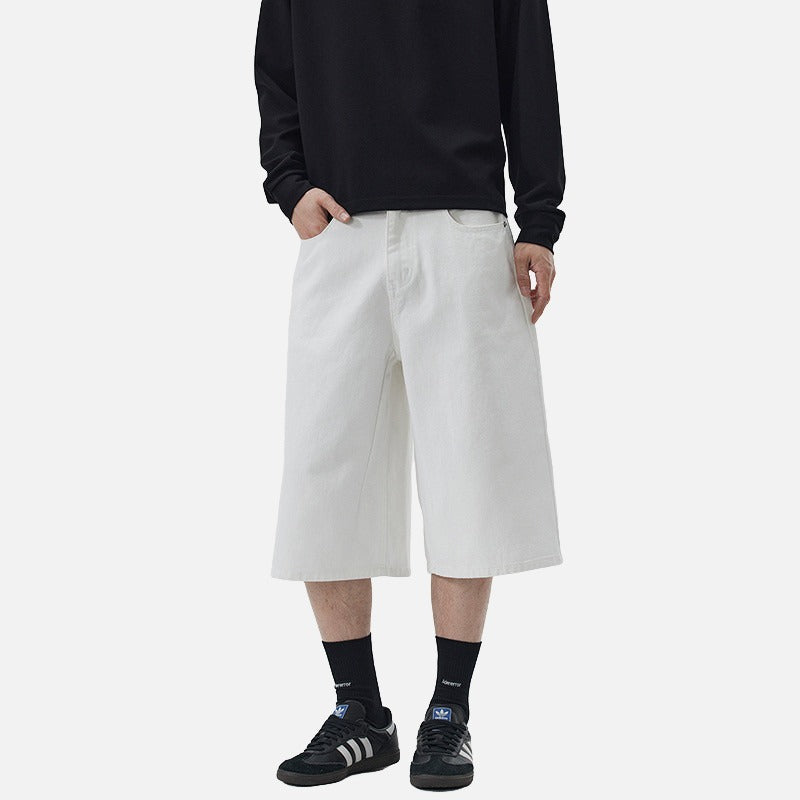 DAXUEN Wide-leg cropped pants for men