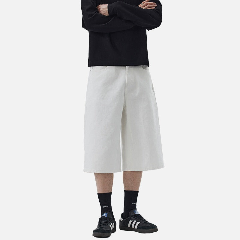DAXUEN Wide-leg cropped pants for men