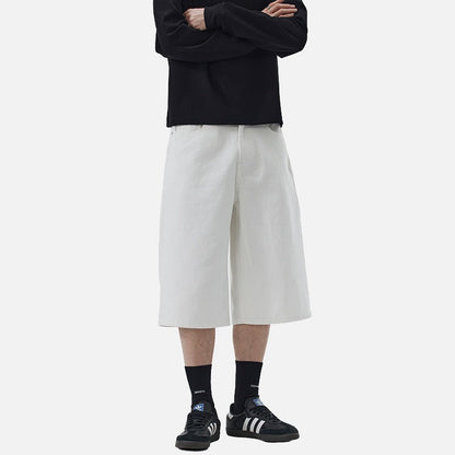 DAXUEN Wide-leg cropped pants for men