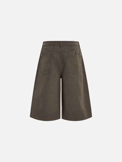 DAXUEN Wide-leg cropped pants for men