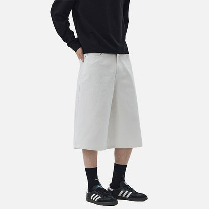 DAXUEN Wide-leg cropped pants for men