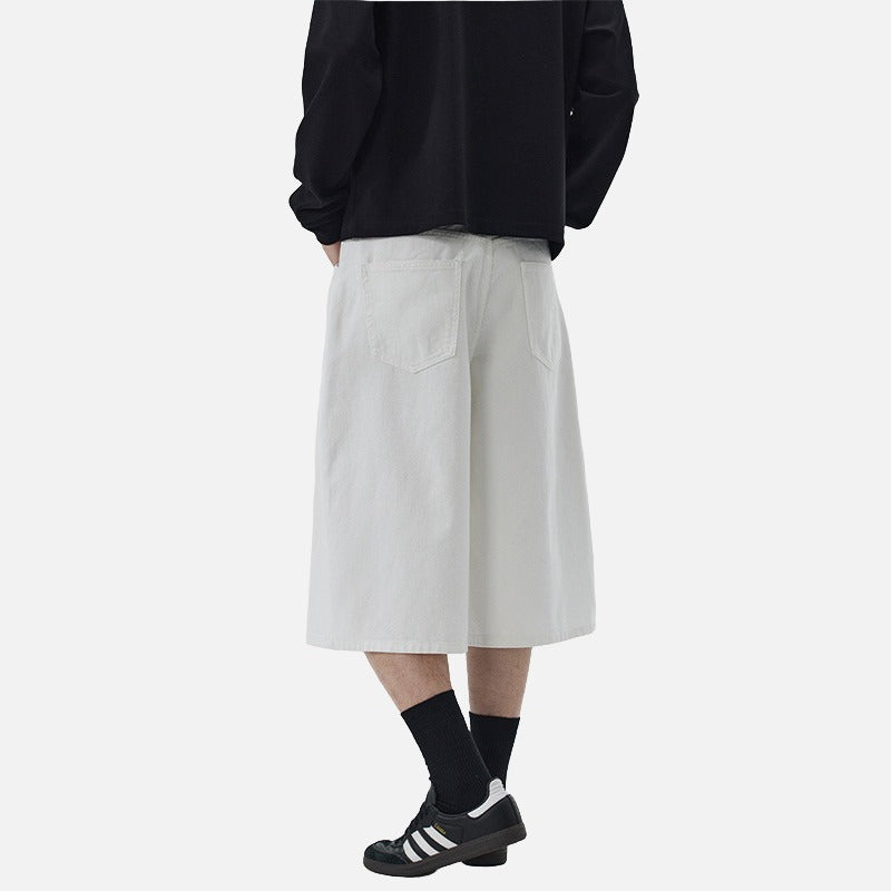 DAXUEN Wide-leg cropped pants for men