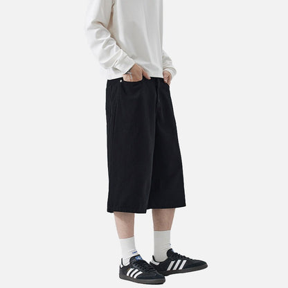 DAXUEN Wide-leg cropped pants for men