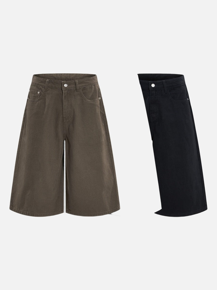 DAXUEN Wide-leg cropped pants for men