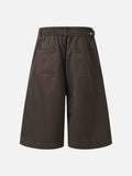 DAXUEN Men's wide-leg culotte shorts in solid colors