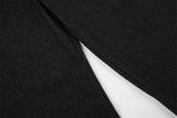 DAXUEN dark grey wide-leg denim pants