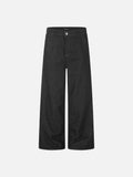 DAXUEN dark grey wide-leg denim pants