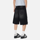 DAXUEN Men's wide-leg denim cargo shorts