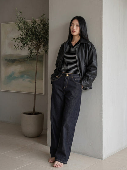 DAXUEN Away End Wide Leg Denim