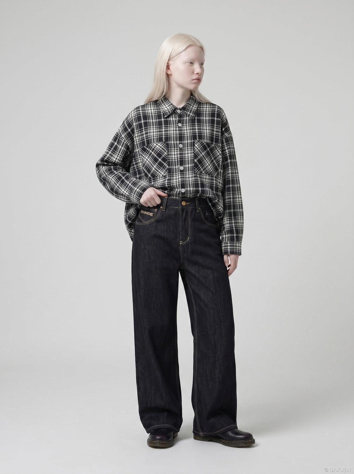 DAXUEN Away End Wide Leg Denim