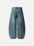 DAXUEN Wide-leg denim pants with stripes