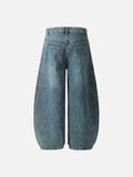 DAXUEN Wide-leg denim pants with stripes